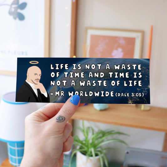 Mr Worldwide | Bumper Sticker 
