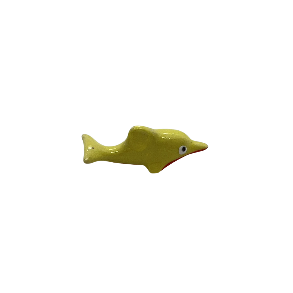 Mini Ceramic Figurines, Assorted Colour, Approx. 2cm: Dolphin (#03)