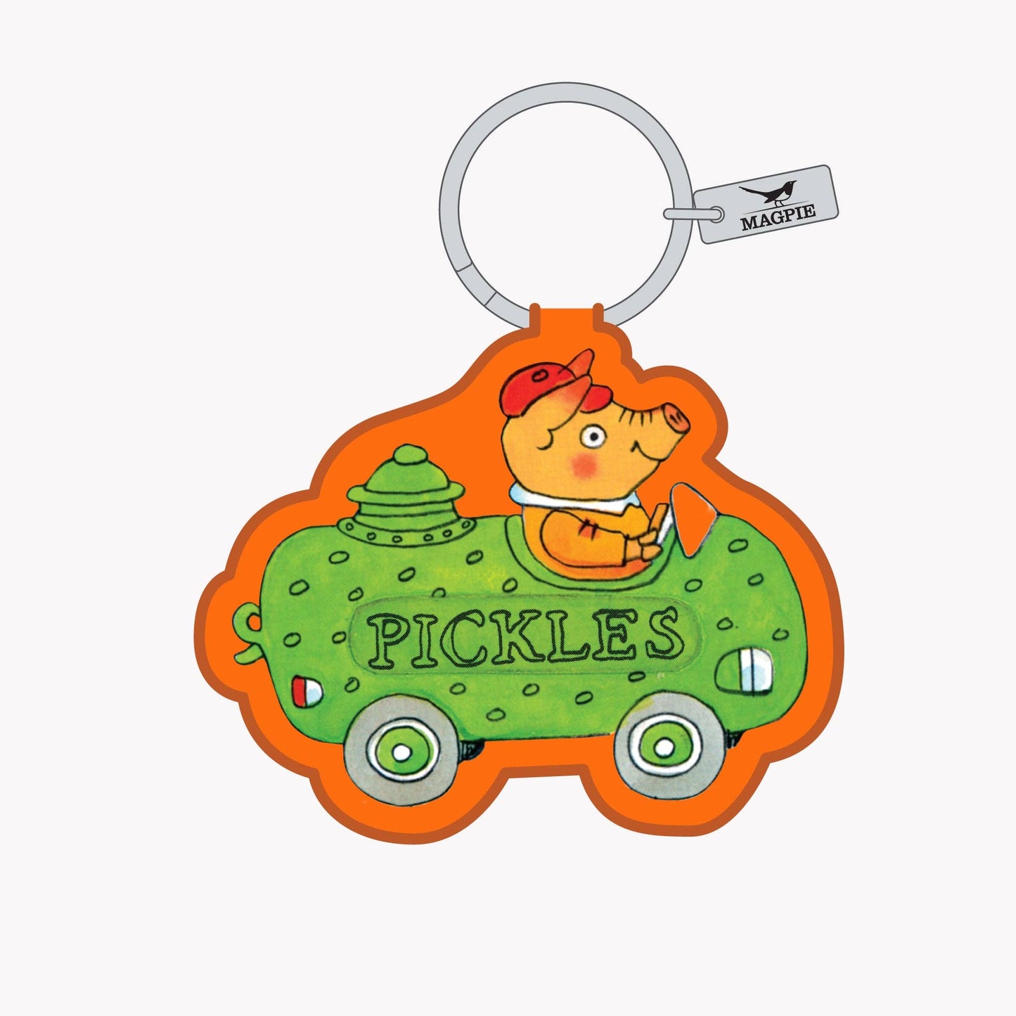 Magpie x Richard Scarry Picklecar Key Charm
