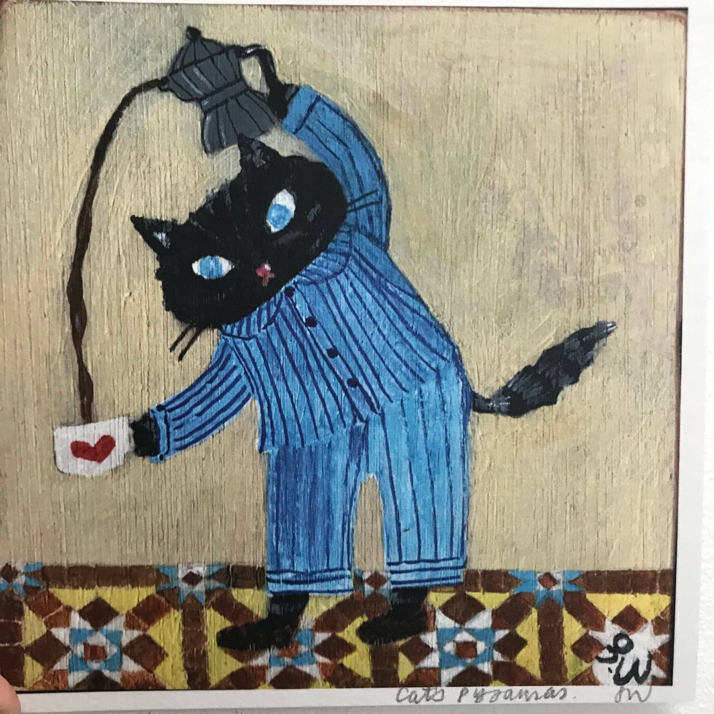 Small square print-Cat’s Pyjamas