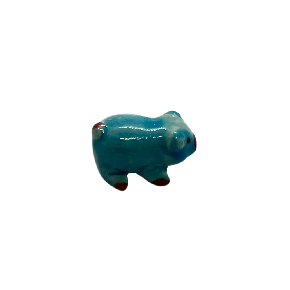 Mini Ceramic Figurines, Assorted Colour, Approx. 2cm: Pig (#20)