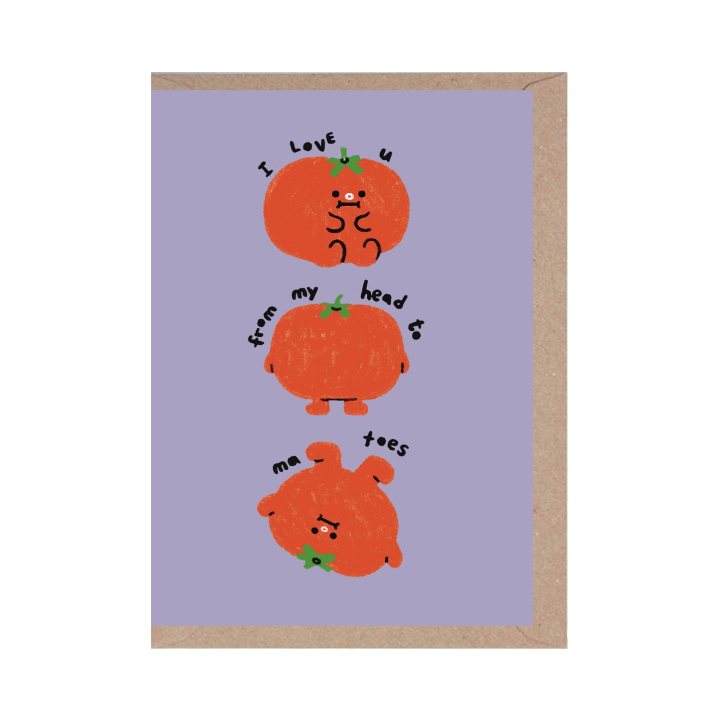 I Love You From My Head to My Toes - Card