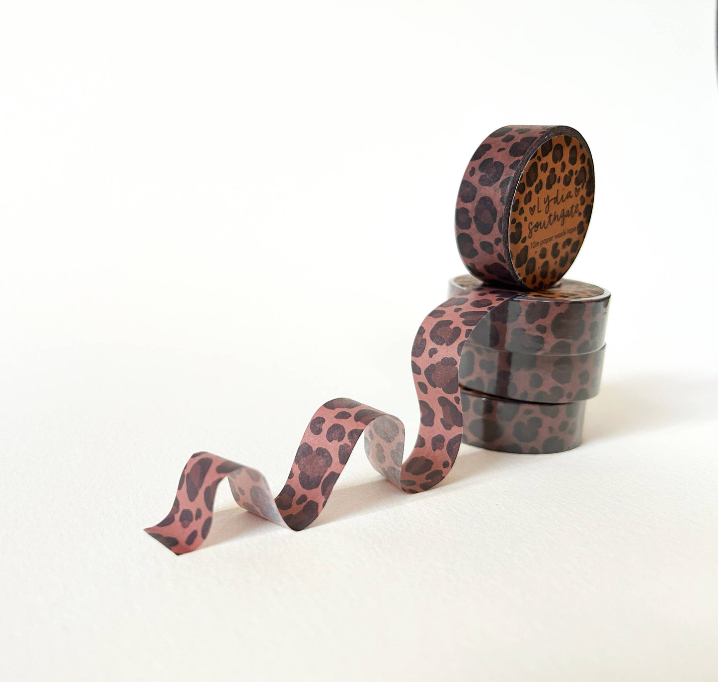 Leopard Print Washi Tape / Brown / Cute Animal Print