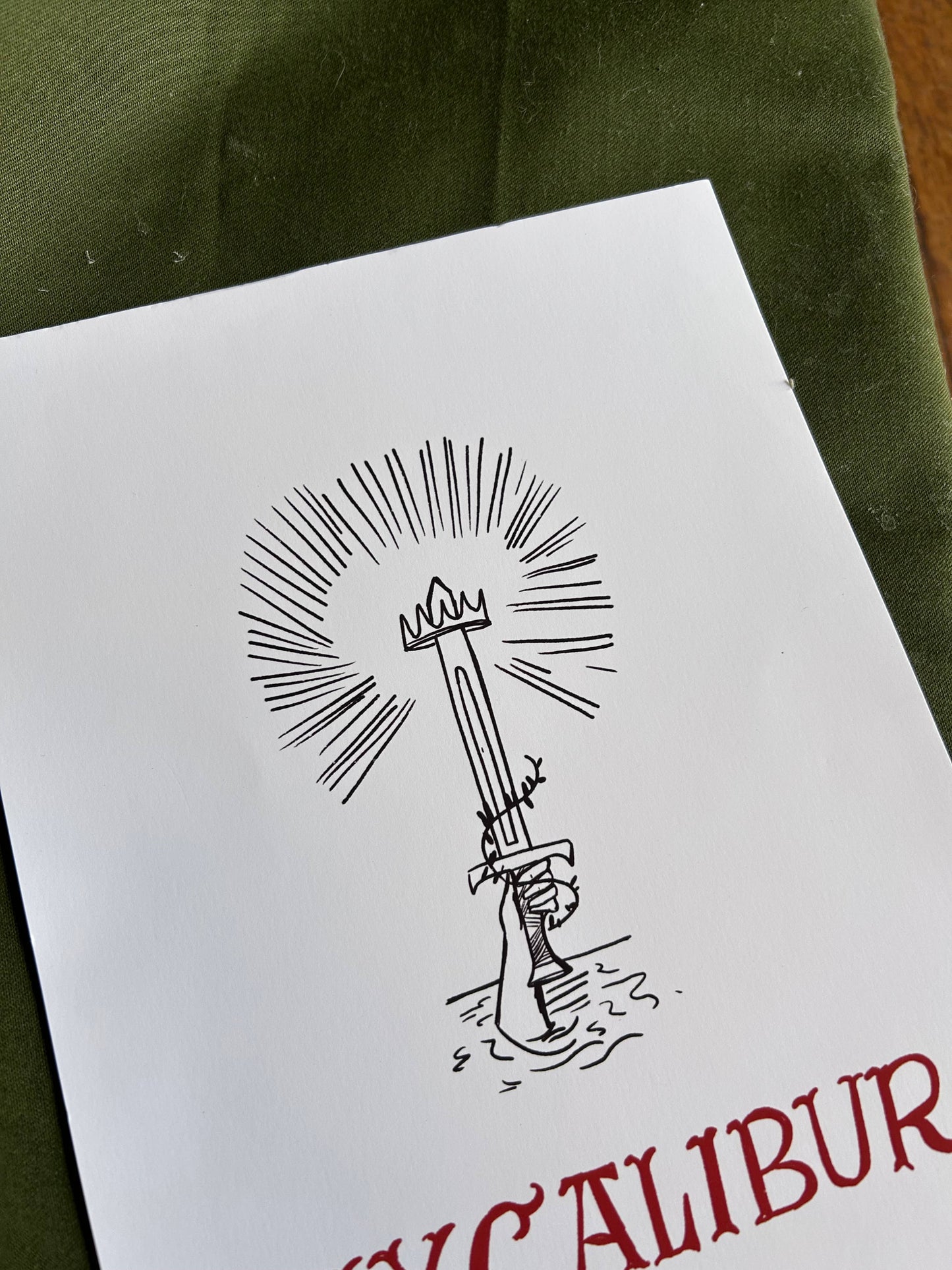 Excalibur print 
