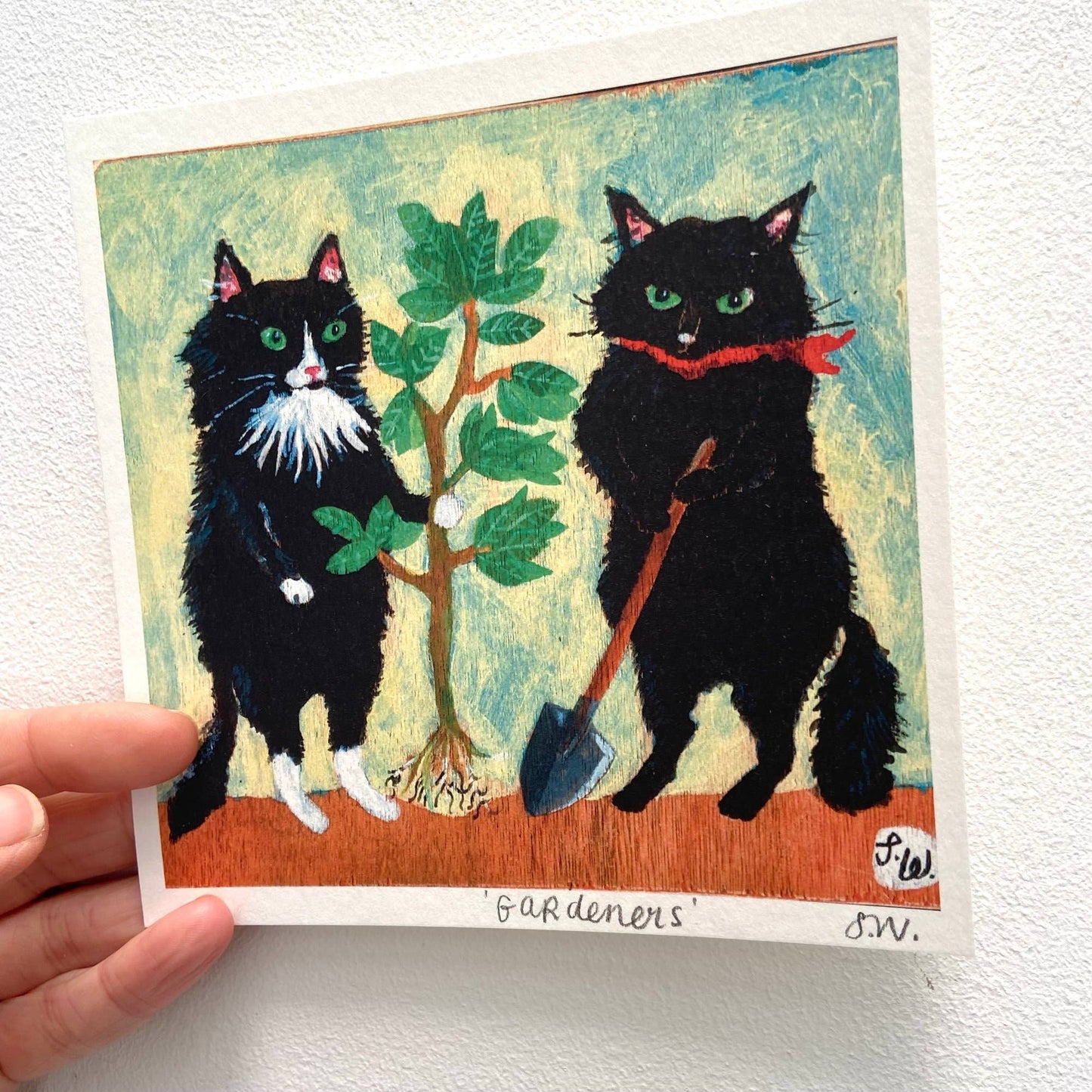 Small square art print -Gardeners