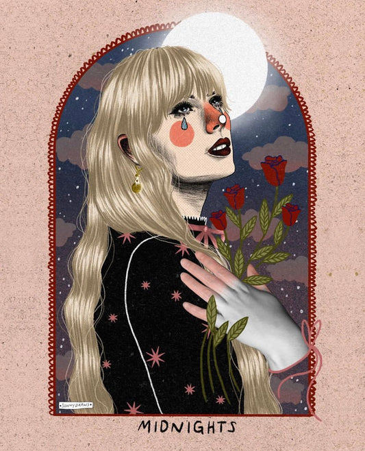 Taylor Midnights A4 Art Print
