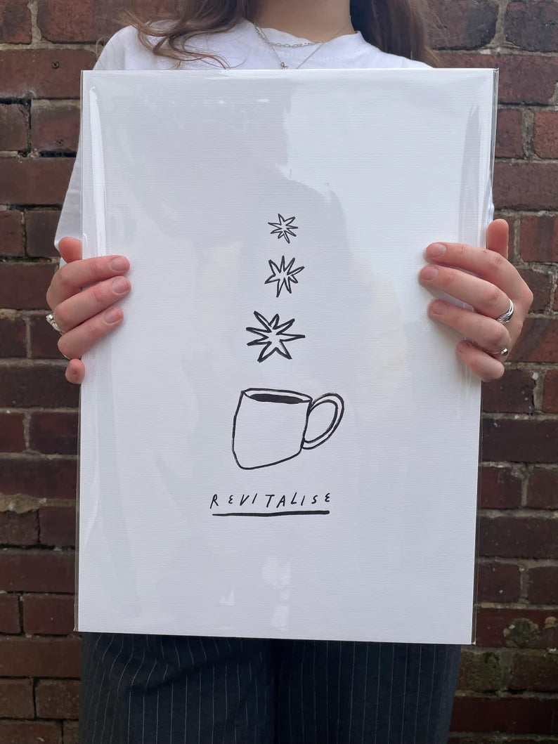 Revitalise Coffee/Tea A3 Print