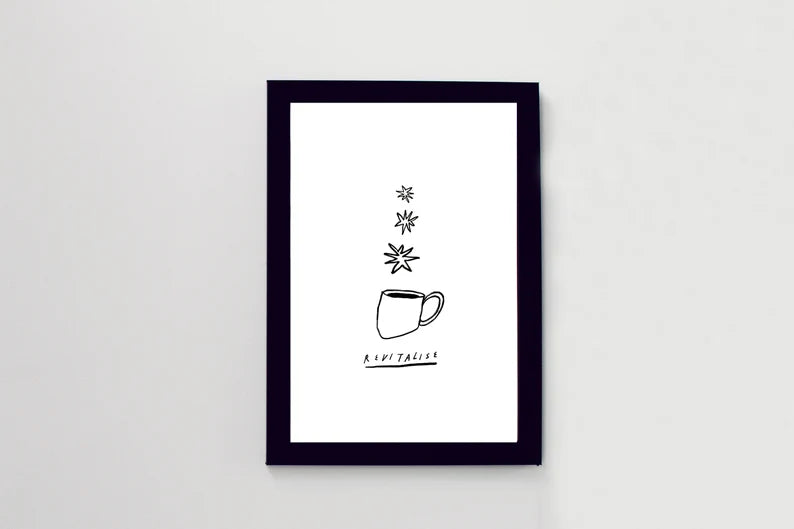 Revitalise Coffee/Tea A3 Print