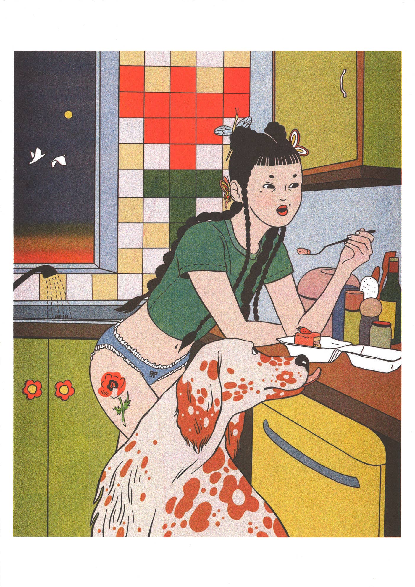 Midnight Snacks A3 Print