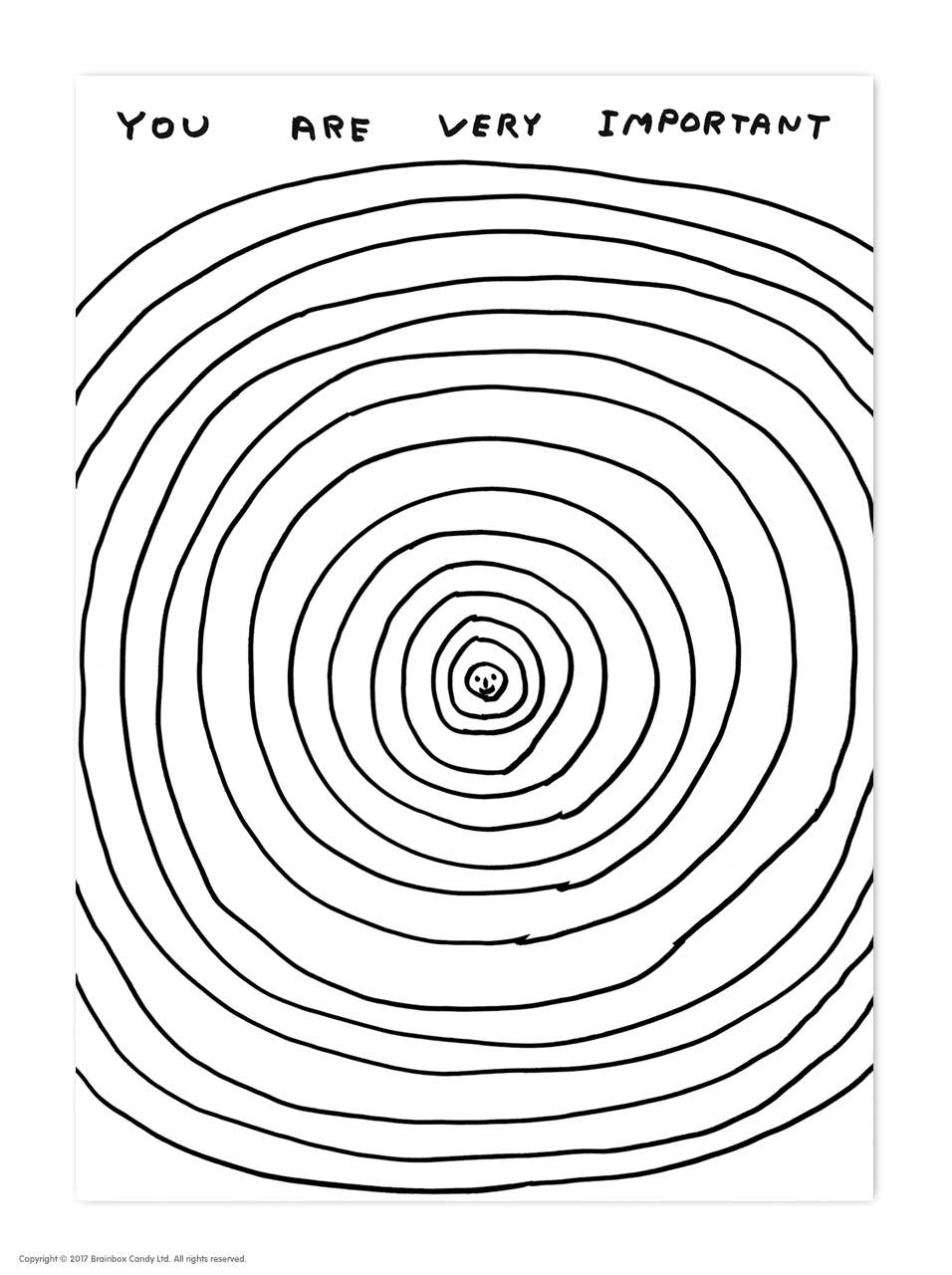 David Shrigley Postcard You Are Very Important