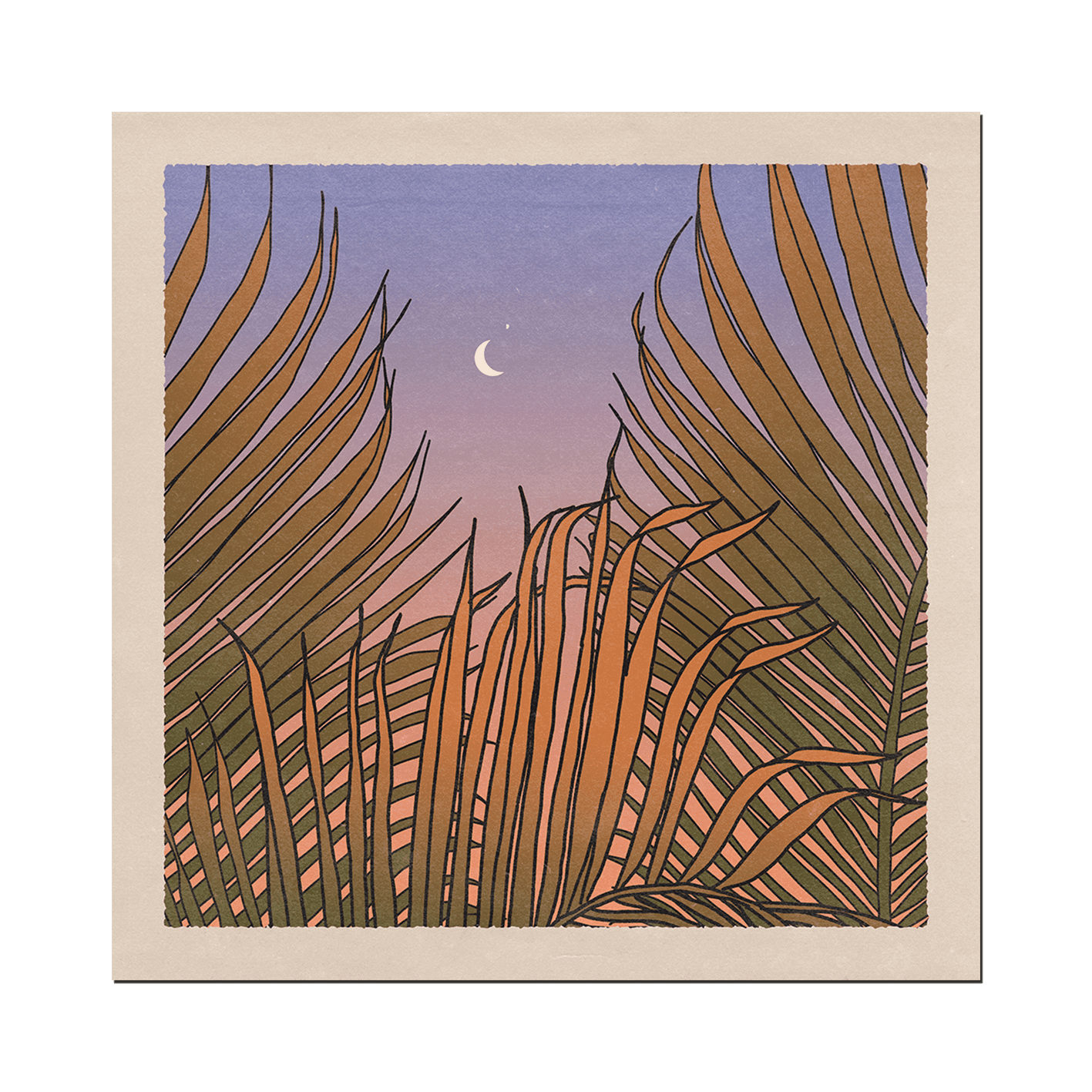 Through the Palms Print