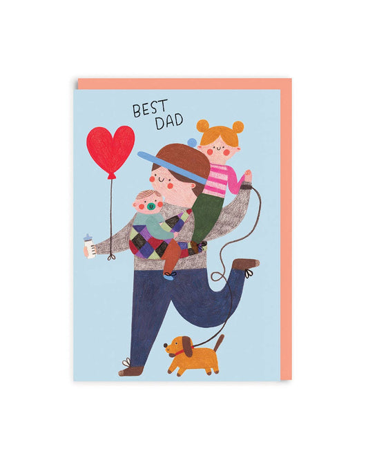 Best Dad Family Card