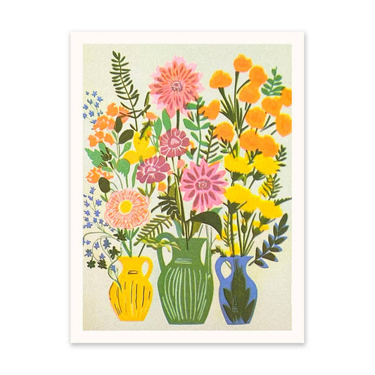 60's Flowers Art Print