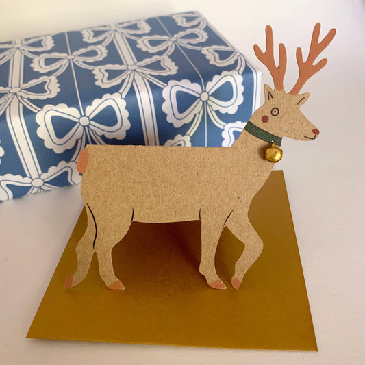Standing Reindeer Greeting Card
