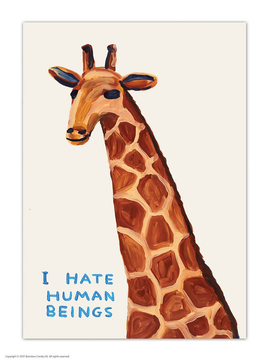 I Hate Human Beings David Shrigley Postcard