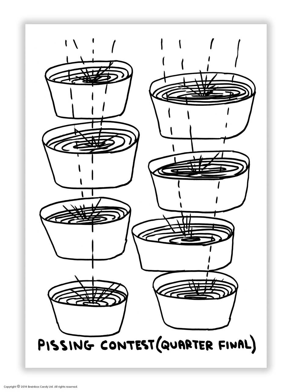 David Shrigley Postcard Pissing Contest