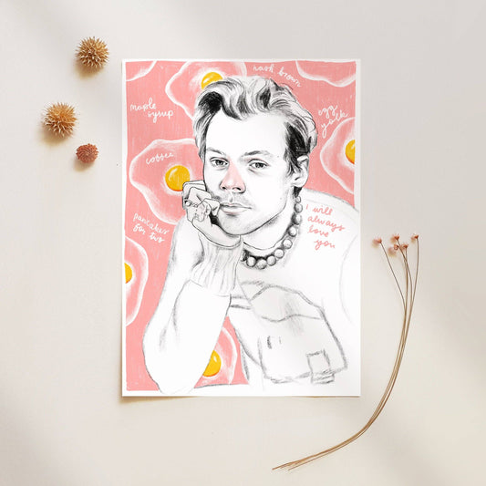Harry Styles A4 Art Print