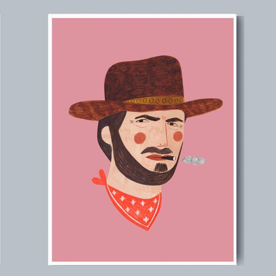 Clint Eastwood Cowboy A4 print