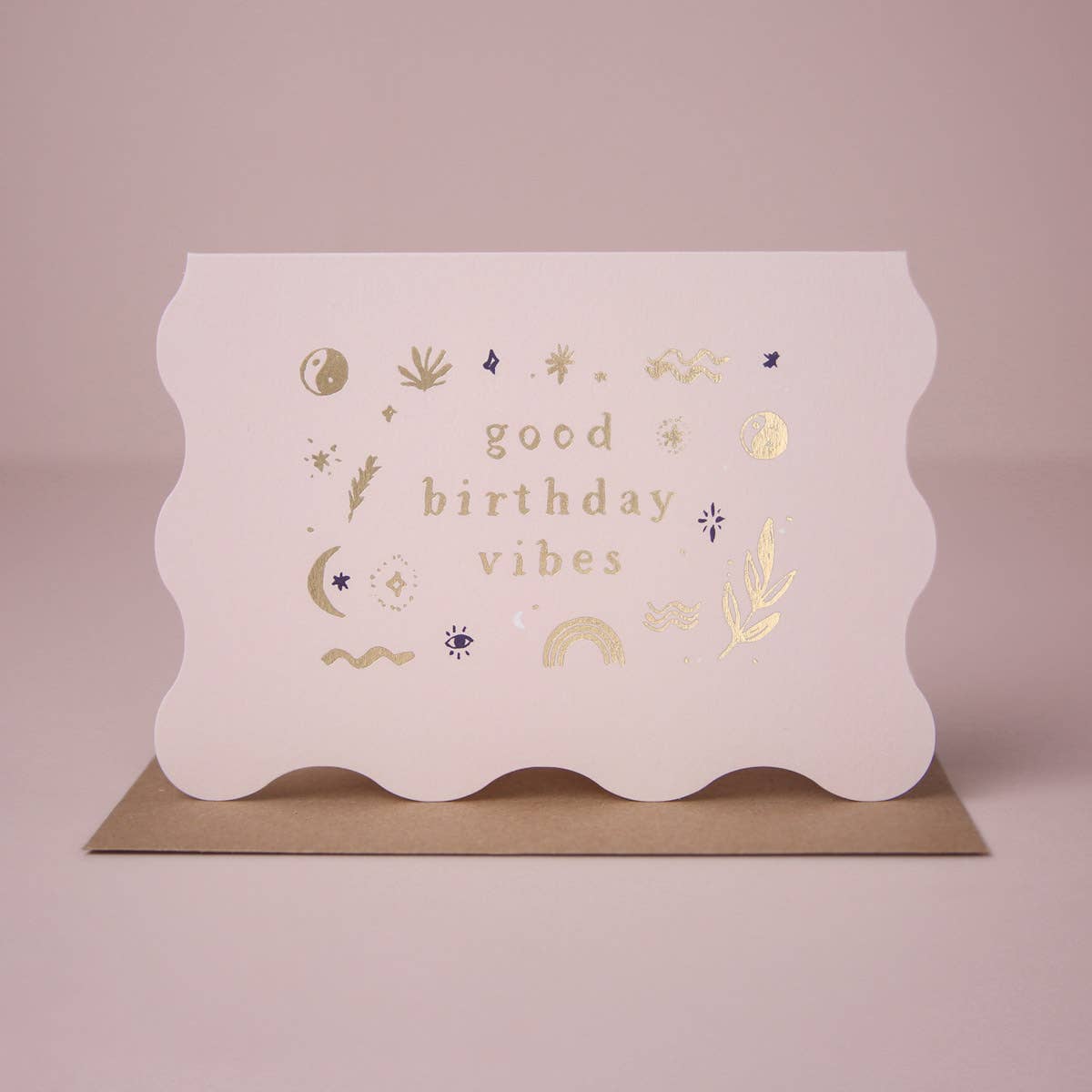 Good Vibes Birthday Card | Greeting Cards | Minimalist Card