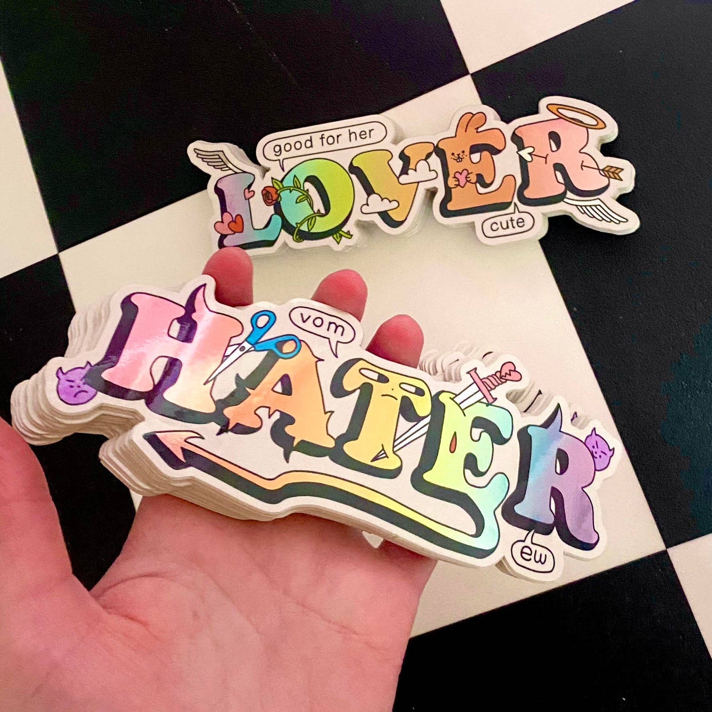 Hater & Lover Sticker Set