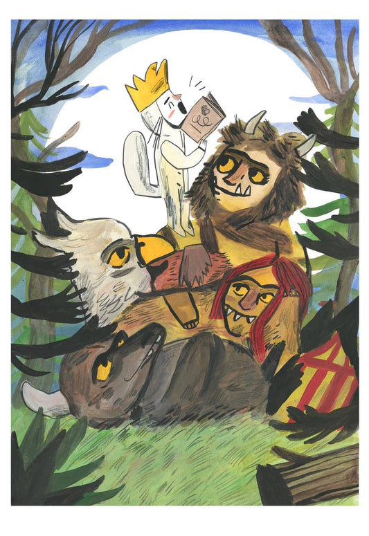 Where the Wild Things Are A4 Print