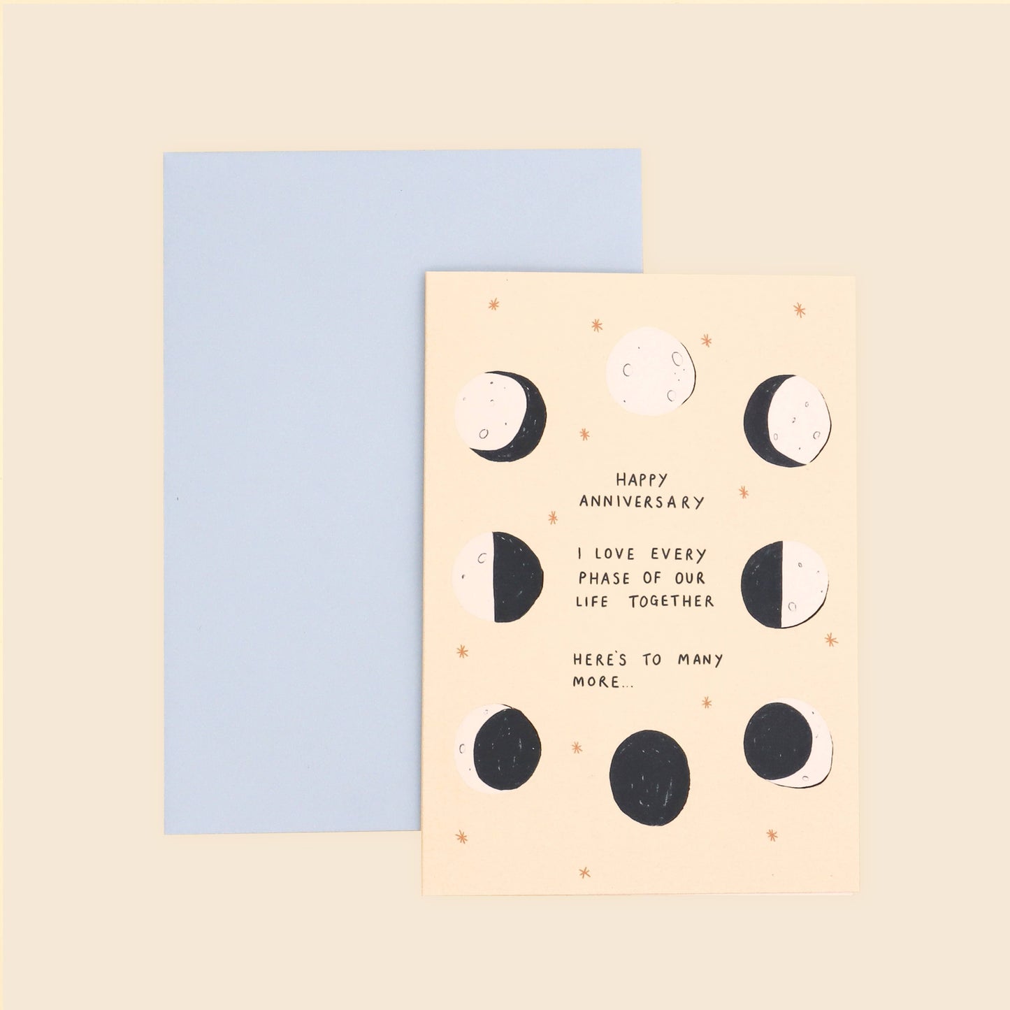 Moon Phase Anniversary Card | Love Card | Anniversary Cards